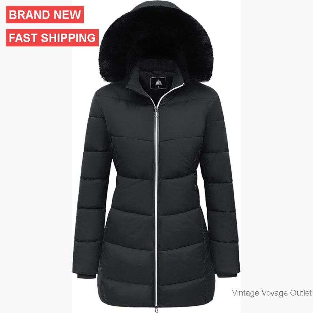 Winter Down Puffer Jacket Hooded Windproof Waterp… - image 1